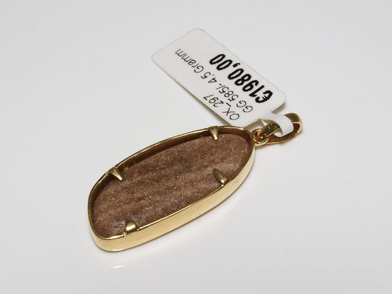 Opalschmuck - Goldschmuck, Anhänger aus Gold mit Opal aus Andamooka