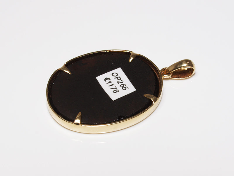 Opalschmuck - Goldschmuck, Anhänger aus Gold mit Opaldublette