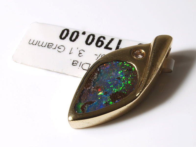 Opalschmuck, Goldschmuck, Opal Anhänger