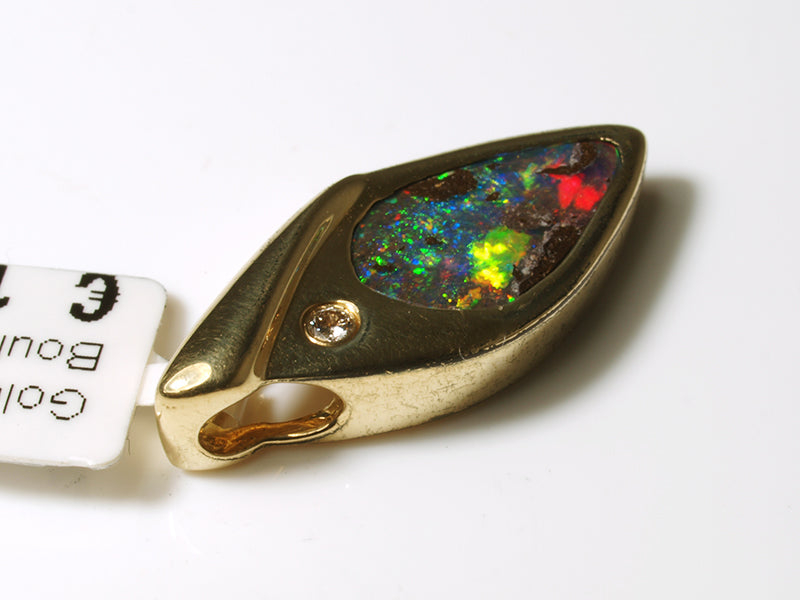 Opalschmuck, Goldschmuck, Opal Anhänger