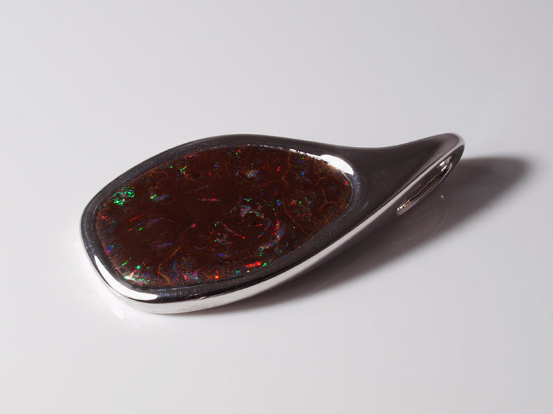 Opal Anhänger Silber mit Opal aus Australien