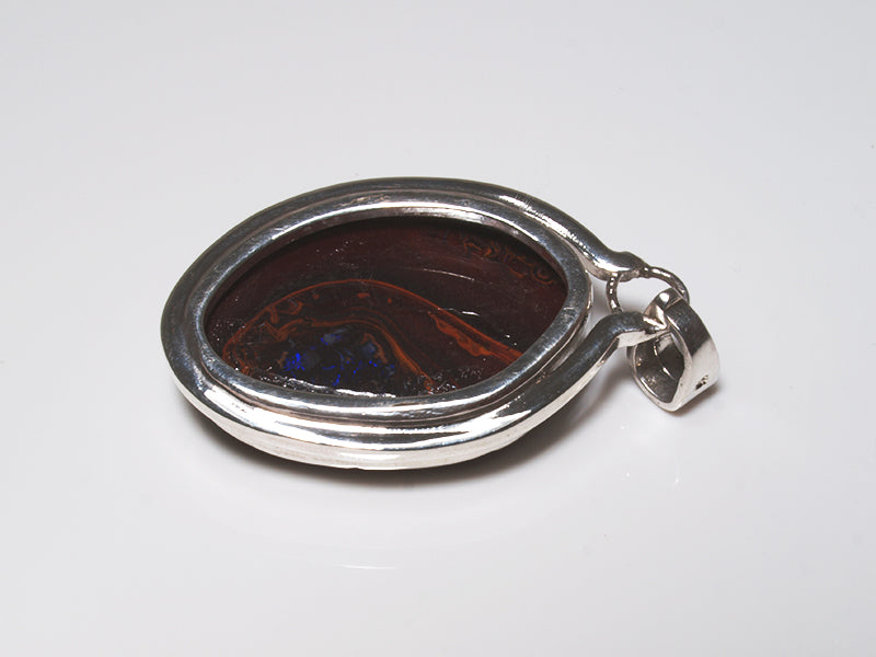 Opalschmuck - Anhänger aus Silber mit Boulder-Matrix-Opal