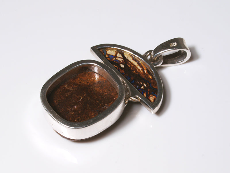 Opalschmuck - Anhänger aus Silber mit Boulder-Matrix-Opal