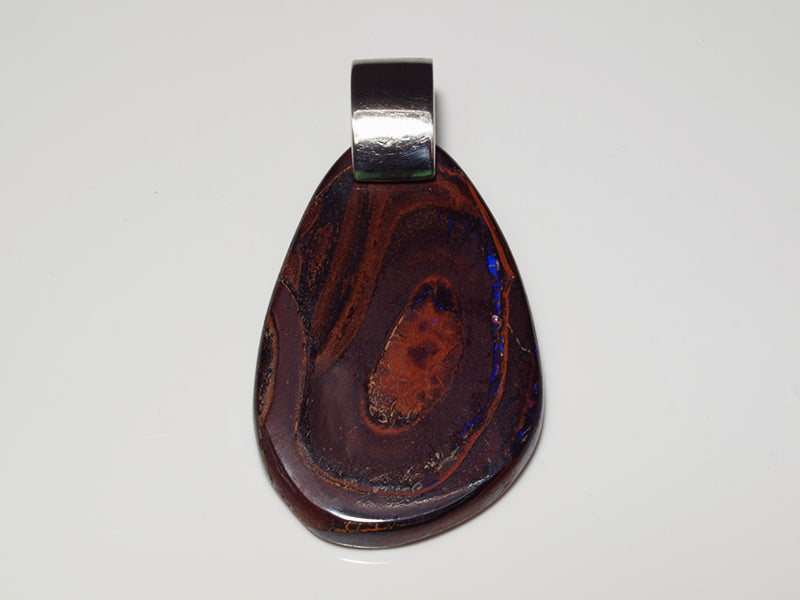 Opalschmuck, Opalanhänger mit Boulder Opal aus Australien