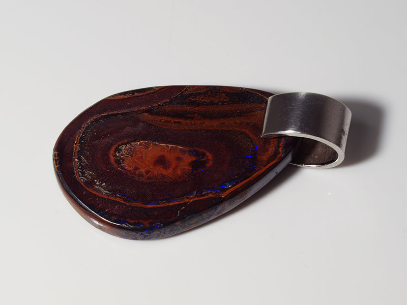 Opalschmuck, Opalanhänger mit Boulder Opal aus Australien