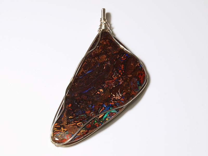 Opalschmuck, Opal Anhänger mit Opal aus Australien