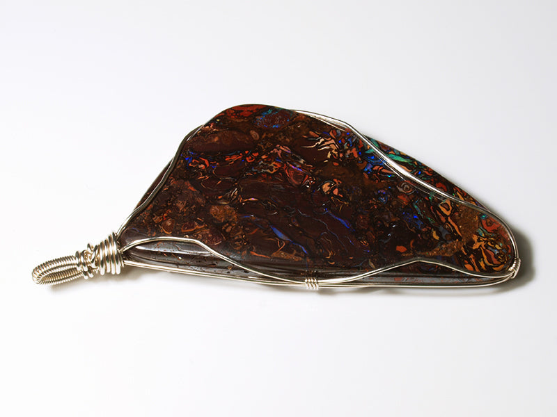 Opalschmuck, Opal Anhänger mit Opal aus Australien