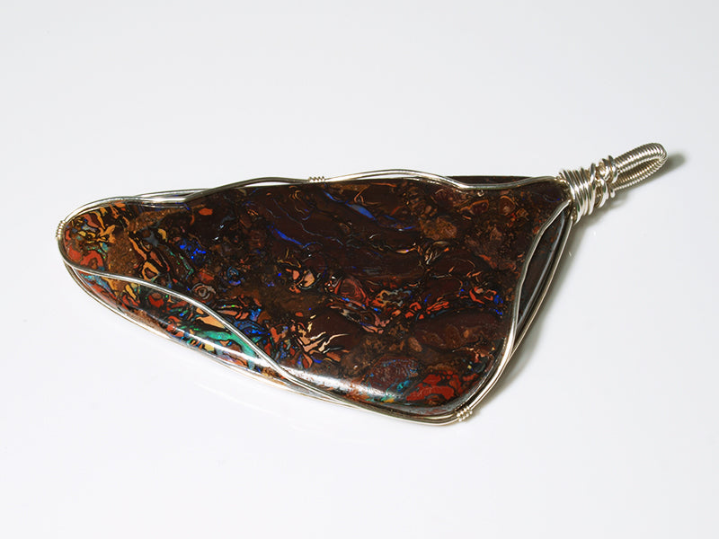 Opalschmuck, Opal Anhänger mit Opal aus Australien