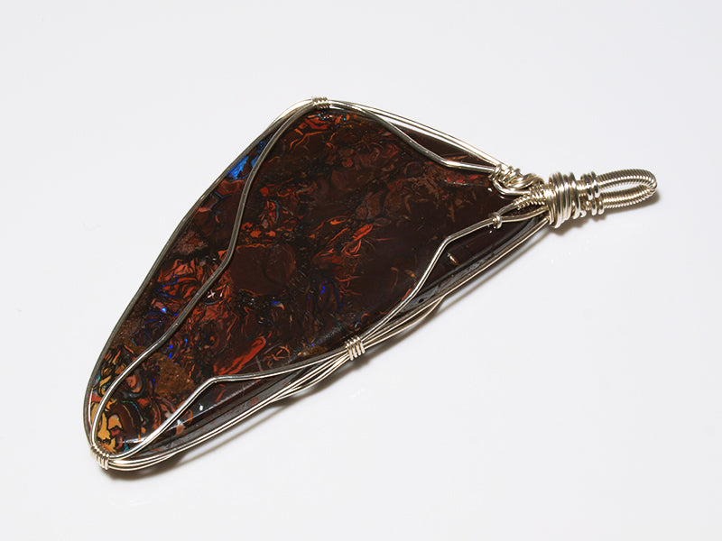 Opalschmuck - Anhänger mit Boulder-Matrix-Opal