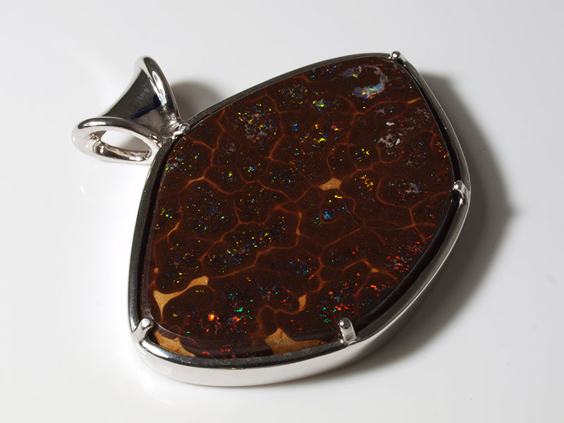 Opal Anhänger aus Silber mit Opal aus Australien