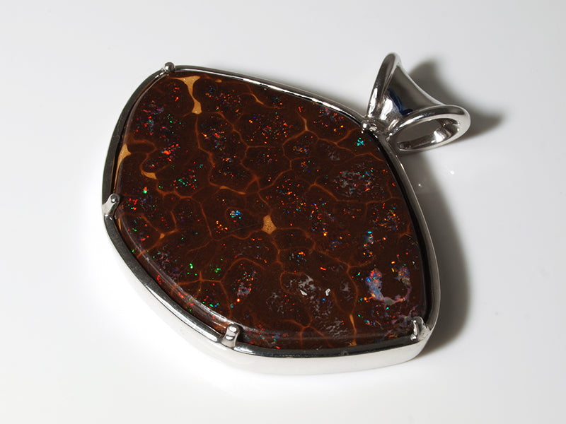 Opal Anhänger aus Silber mit Opal aus Australien