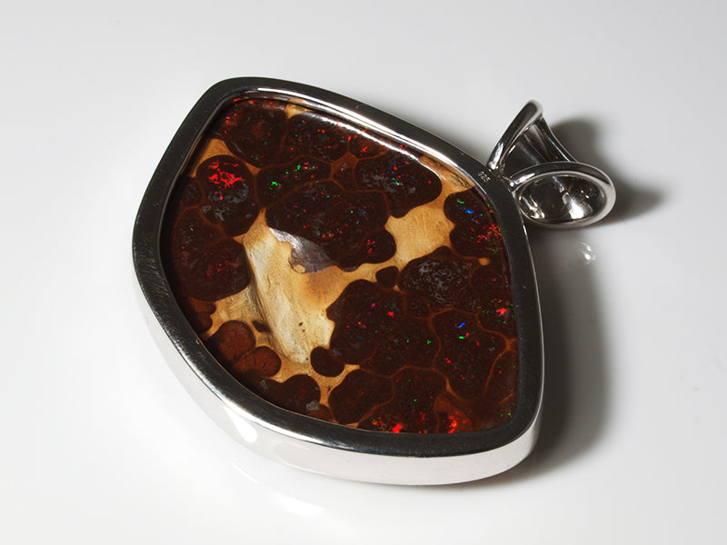 Opal Anhänger aus Silber mit Opal aus Australien