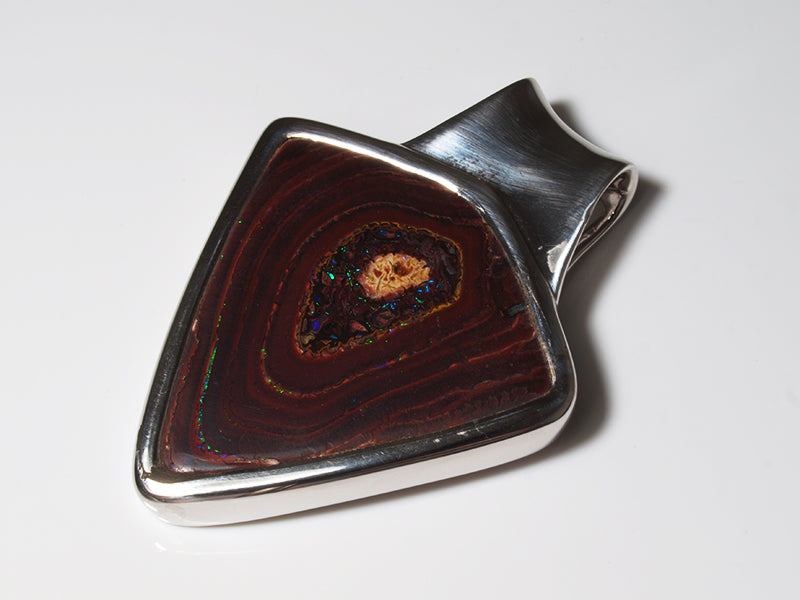 Opal Anhänger Silber, Opal Australien