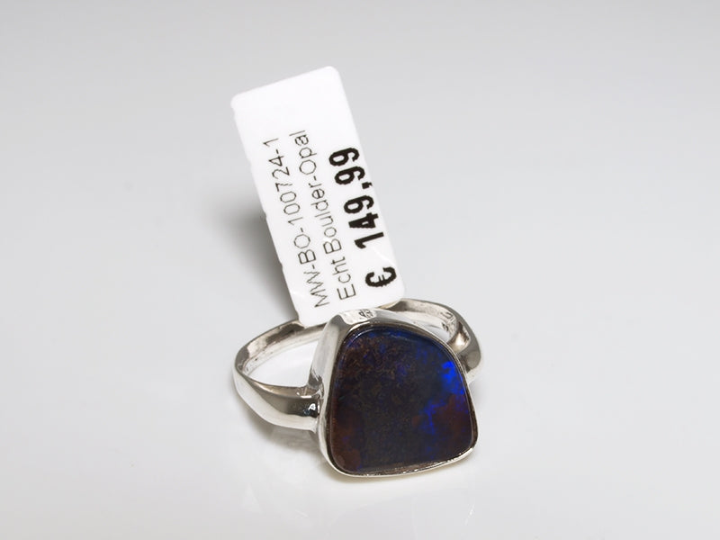 Opal Ring Silber, Boulderopal Australien