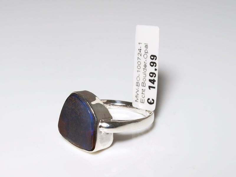 Opal Ring Silber, Boulderopal Australien