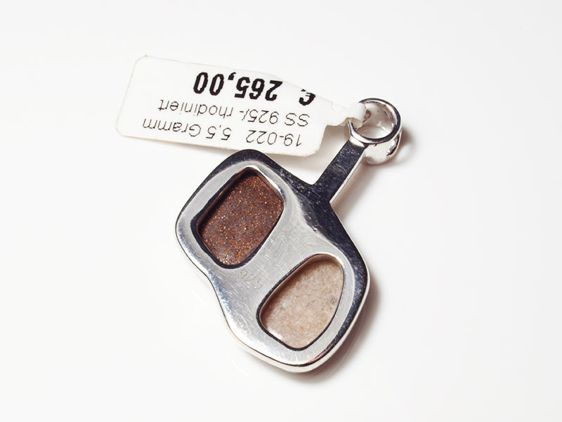 Opalschmuck - Silberschmuck, Anhänger mit Boulder-Opal