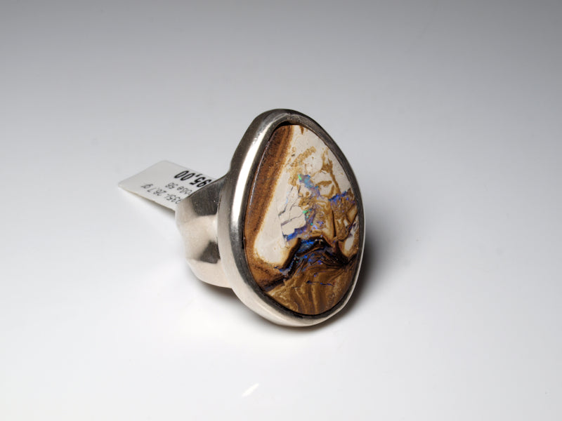 Opalschmuck Ring Silber Opal Australien