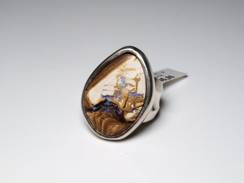 Opalschmuck Ring Silber Opal Australien
