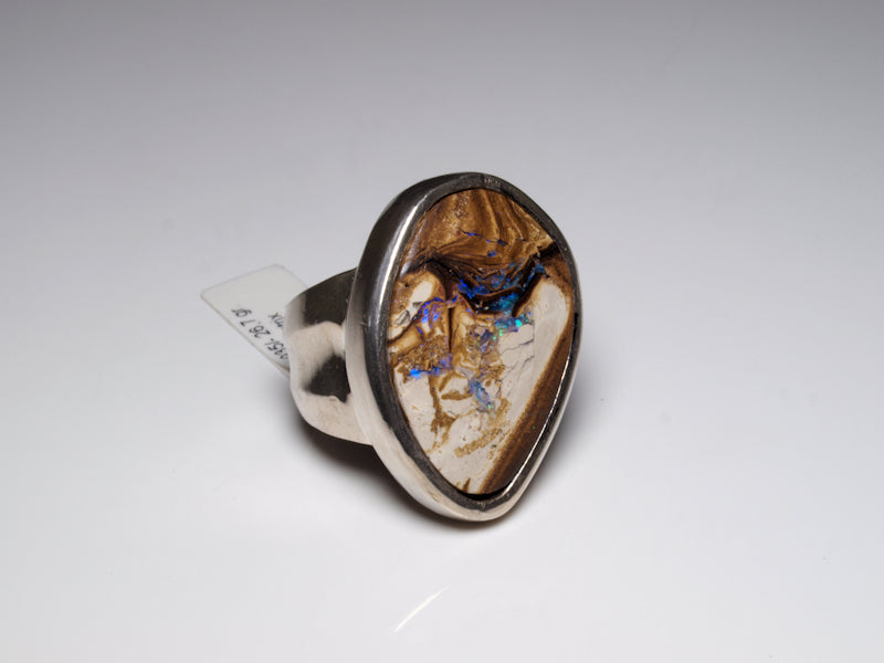 Opalschmuck Ring Silber Opal Australien