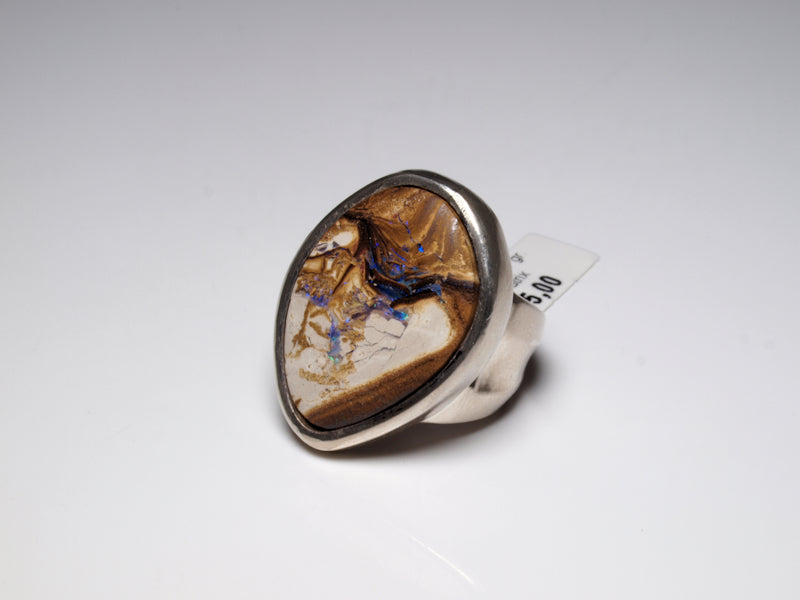 Opalschmuck Ring Silber Opal Australien