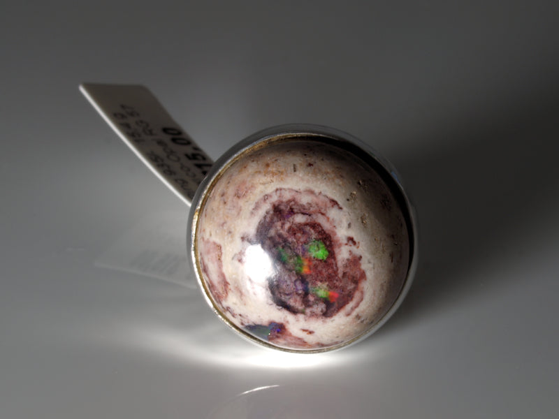 Ring aus Silber mit Opal aus Mexiko