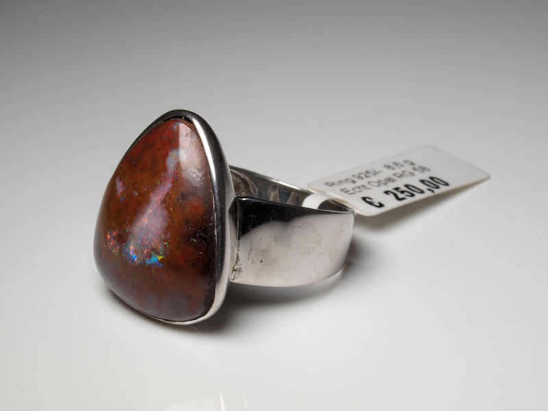 Opalschmuck - Ring aus Silber mit Boulder-Opal