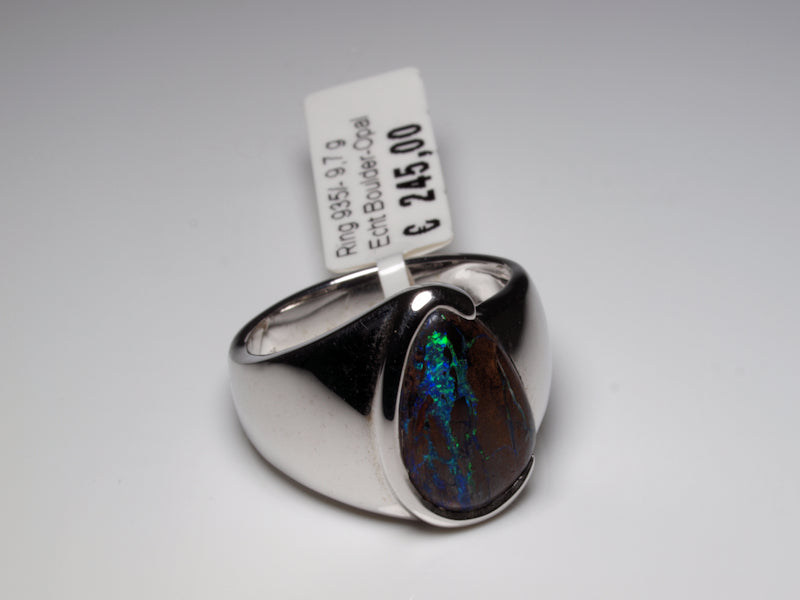 Opalring, Silbering mit Opal aus Australien