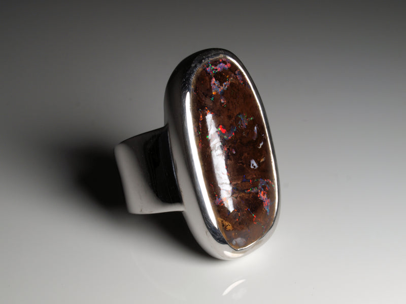 Ring aus Silber mit Opal aus Australien