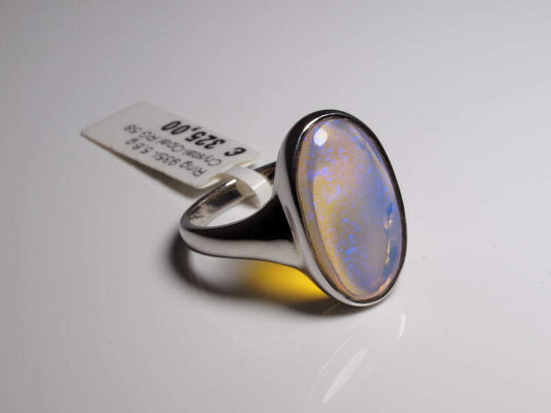 Opalring, Silbering mit Opal aus Australien