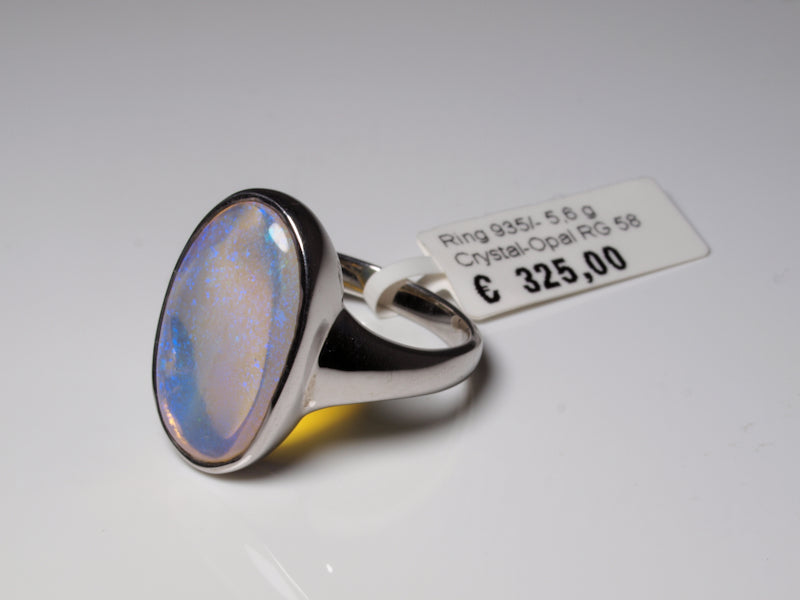 Opalring, Silbering mit Opal aus Australien