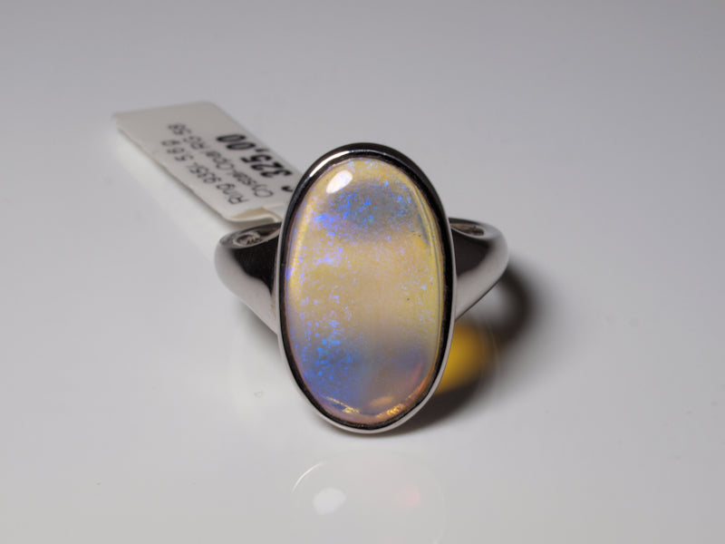 Opalring, Silbering mit Opal aus Australien