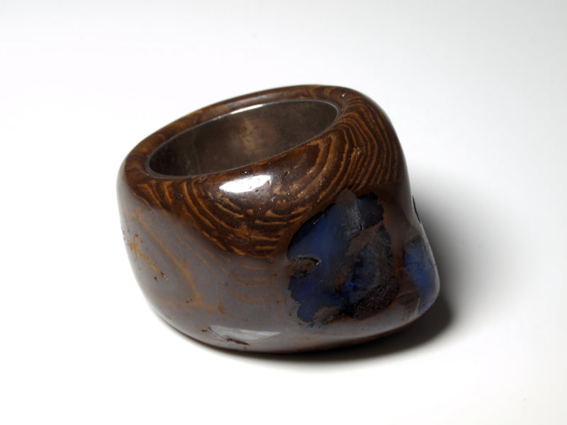 Opalring aus Boulder-Opal Australien