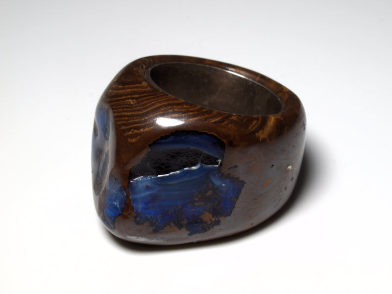 Opalring aus Boulder-Opal Australien