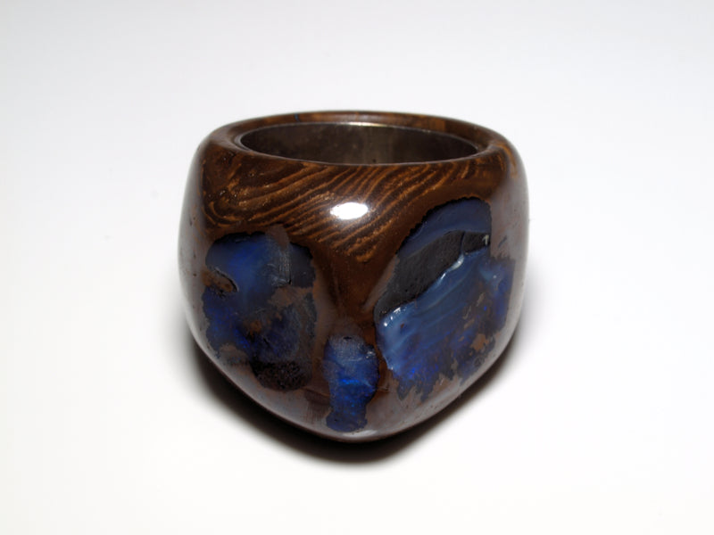 Opalring aus Boulder-Opal Australien