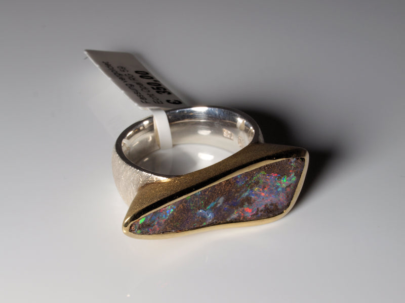 Opalschmuck Ring Silber Opal Australien