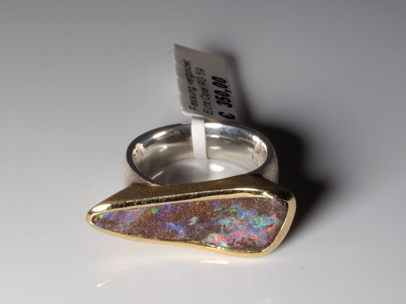Opalschmuck Ring Silber Opal Australien