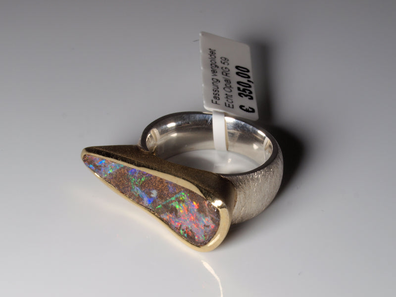 Opalschmuck Ring Silber Opal Australien