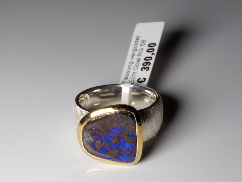 Opalschmuck Ring Silber Opal Australien