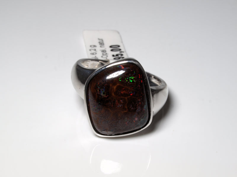 Opalring, Silbering mit Opal aus Australien