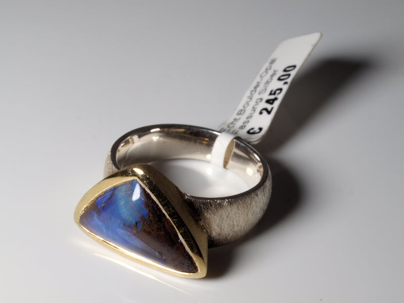 Opalschmuck Ring Silber Opal Australien