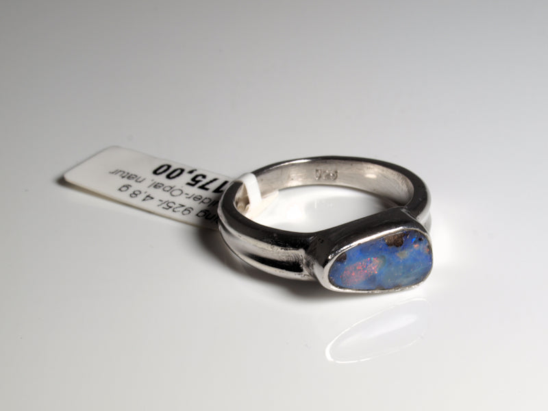 Opalring, Silbering mit Opal aus Australien