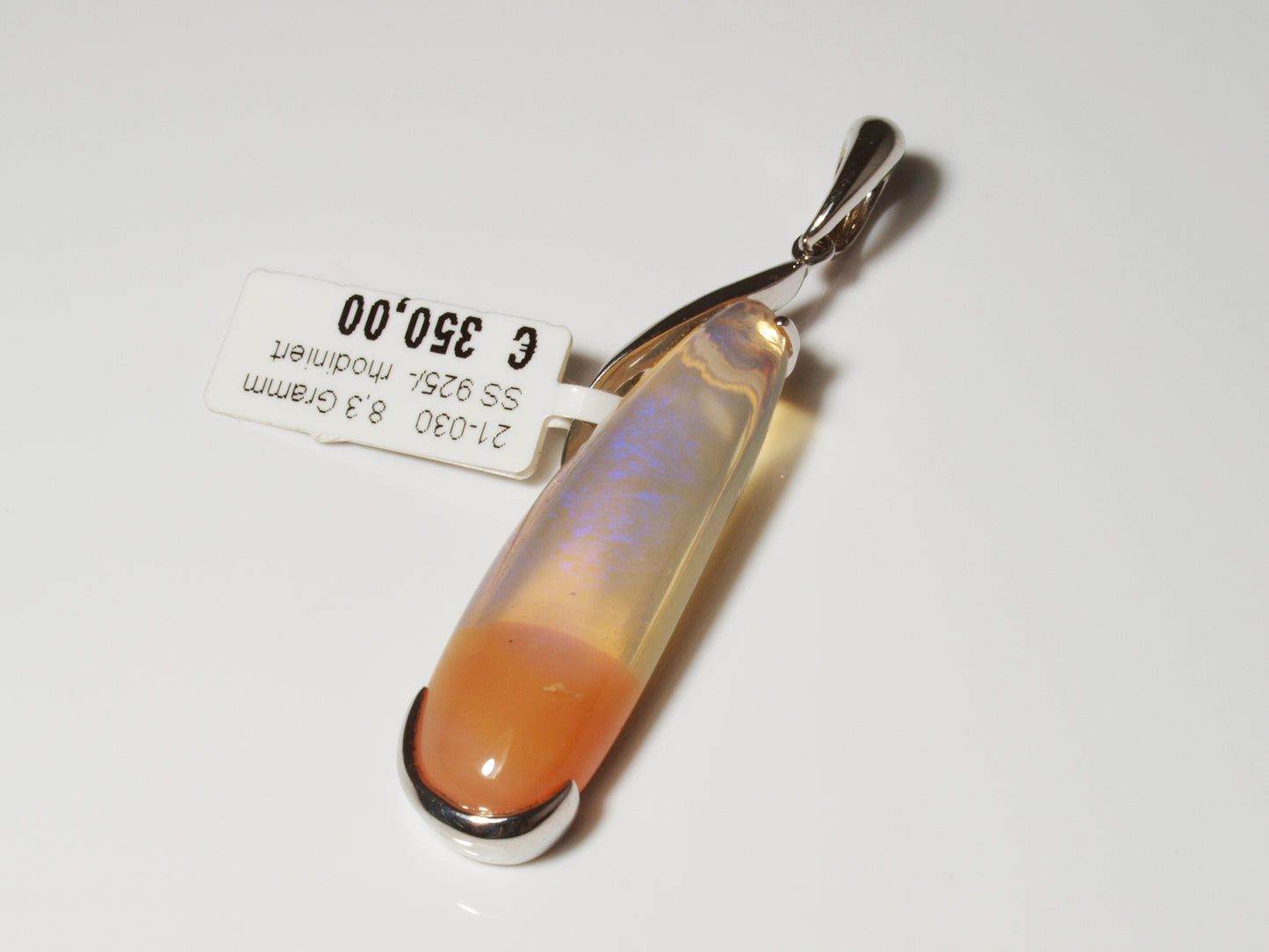 Opalschmuck - Anhänger aus Silber mit Kristallopal