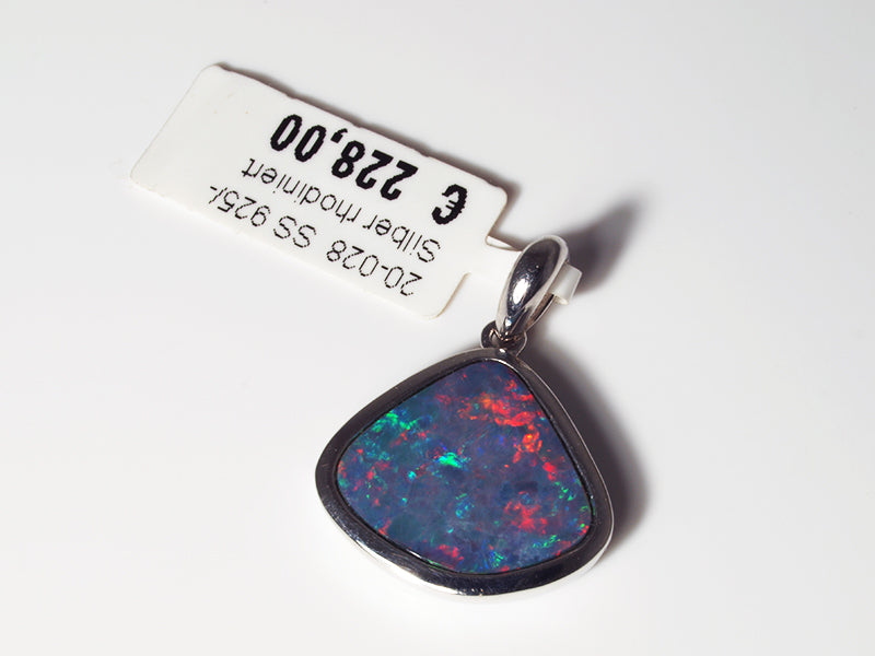 Opalschmuck - Silberanhänger mit Opal-Doublette