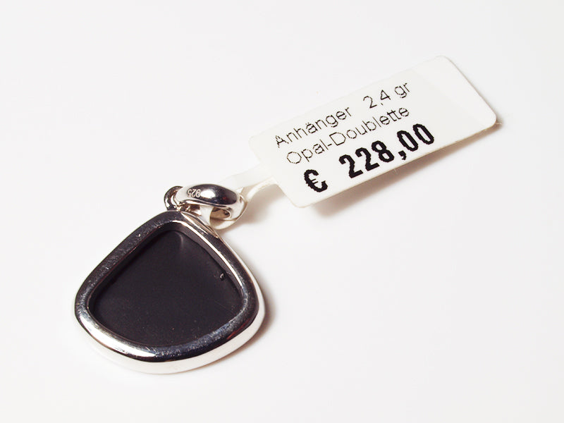 Opalschmuck - Silberanhänger mit Opal-Doublette