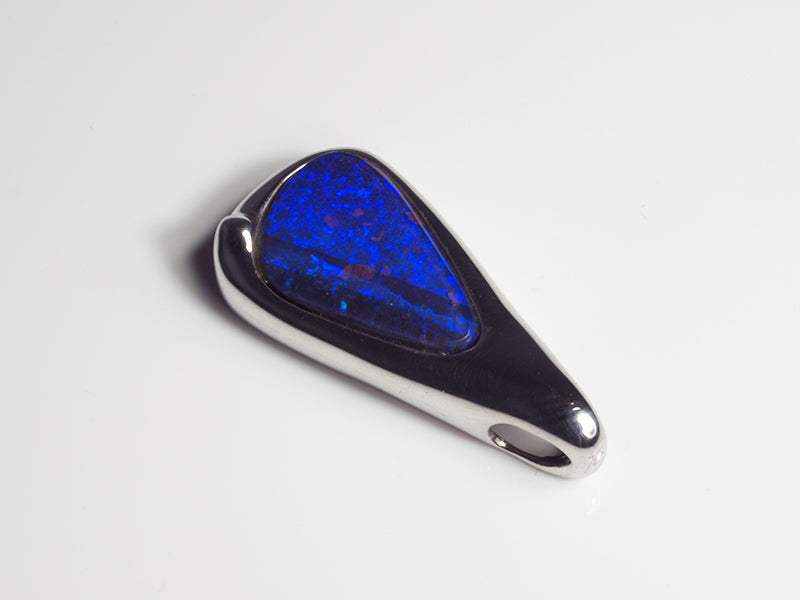 Opalschmuck - Opalanhänger aus Silber mit Boulder Opal