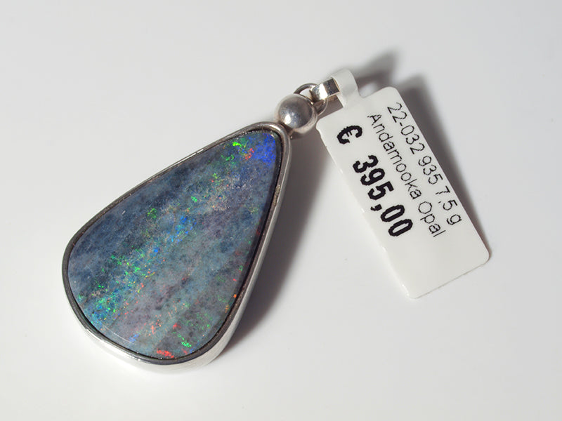 Opal - Silberschmuck, Anhänger mit Andamooka-Matrix-Opal