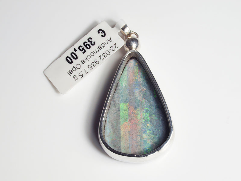 Opal - Silberschmuck, Anhänger mit Andamooka-Matrix-Opal