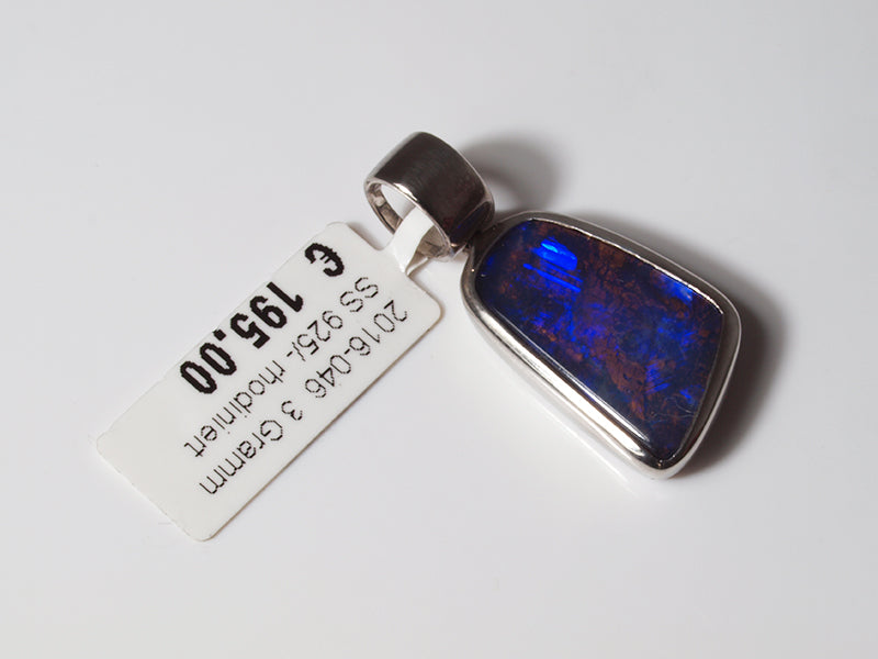 Opalschmuck - Anhänger aus Silber mit Boulder-Opal