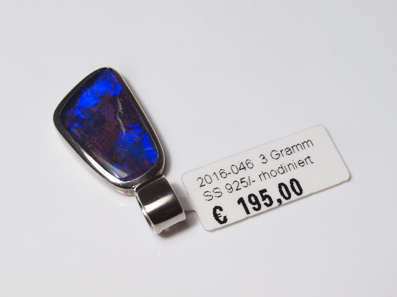 Opalschmuck - Anhänger aus Silber mit Boulder-Opal
