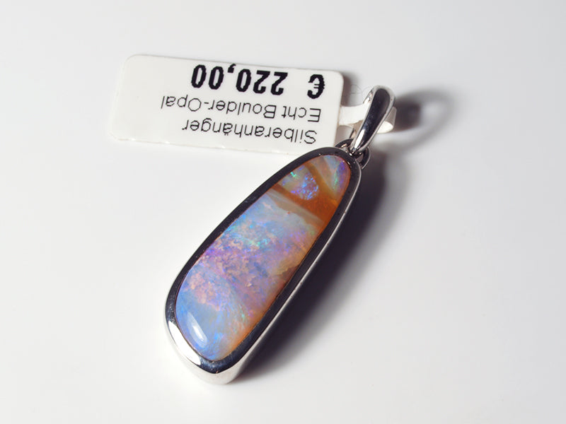 Opalschmuck - Silberanhänger mit Boulder-Opal